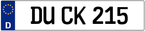 Truck License Plate